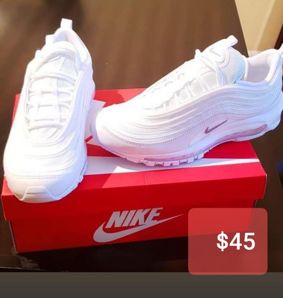 White Unisex Nike Sneakers For Sale - SAVEMARI